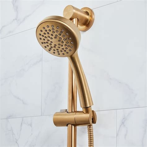 gold moen shower head|moen gold handheld shower head.